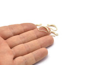 Gold Ear Hooks, 10 Gold Plated Brass Earring Wires, Earring Hooks (18x10mm) BS 1711