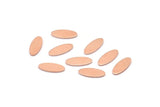 Copper Oval Blank, 100 Raw Copper, Copper Blanks, Tiny Copper Oval Blanks (12x5x0.80mm) M02110