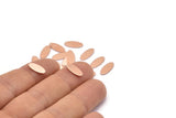 Copper Oval Blank, 100 Raw Copper, Copper Blanks, Tiny Copper Oval Blanks (12x5x0.80mm) M02110