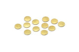 Brass Round Tag, 100 Raw Brass Round Stamping Blanks, Findings (6x0.80mm) M01875
