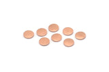 Copper Round Tag, 100 Raw Copper Round Stamping Blanks, Findings (6x0.80mm) M01873
