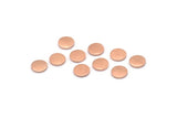 Copper Round Tag, 100 Raw Copper Round Stamping Blanks, Findings (6x0.80mm) M01873