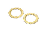 Brass Circle Blank, 2 Textured Raw Brass Circle Blanks, Brass Round, Stamping Blanks, Connectors, Findings (25x0.80mm) M02128