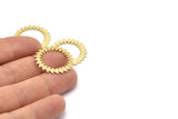 Brass Circle Blank, 2 Textured Raw Brass Circle Blanks, Brass Round, Stamping Blanks, Connectors, Findings (25x0.80mm) M02128