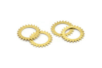Brass Circle Blank, 2 Textured Raw Brass Circle Blanks, Brass Round, Stamping Blanks, Connectors, Findings (20x0.80mm) M02131