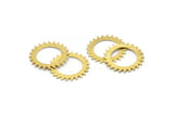 Brass Circle Blank, 2 Textured Raw Brass Circle Blanks, Brass Round, Stamping Blanks, Connectors, Findings (20x0.80mm) M02131