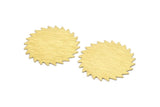 Brass Circle Blank, 2 Textured Raw Brass Circle Blanks, Brass Round, Stamping Blanks, Findings (42x0.80mm) M02145
