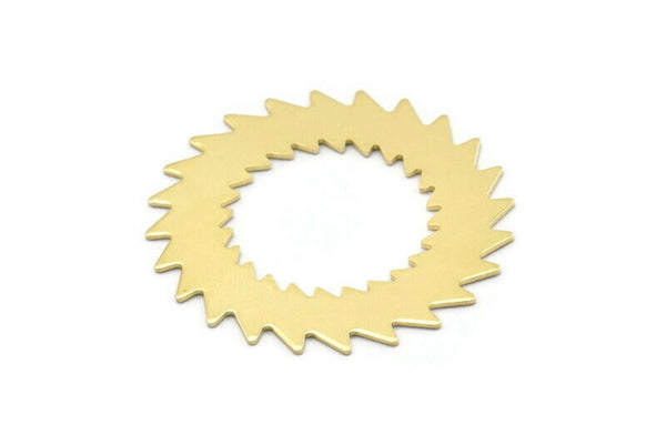Brass Circle Blank, 2 Raw Brass Circle Blanks, Brass Round, Stamping Blanks, Findings (42x0.80mm) M02151