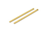 Brass Bar Pendant, 25 Raw Brass Bars (45x2x1mm) Bs 1196--a0863