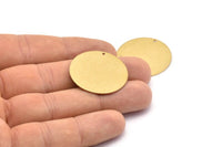 30mm Stamping Tag 10 Raw Brass Round Stamping Blanks (30x0.80mm) A0804