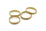 Brass Band Ring - 24 Raw Brass Ring Settings (16mm) Bs 1138--R013