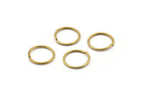 18mm Jump Ring - 50 Raw Brass Jump Rings (18x1.5mm) D0233