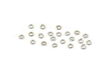 3mm Jump Ring, 250 Silver Tone Round Jump Rings (3x0.6mm) E214