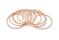 Gül Altın Yüzükler, 8 Gül Altın Daire Bağlantı Parçası (35x1x1mm) BS 1087 Q0044
