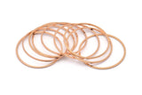 Gül Altın Yüzükler, 8 Gül Altın Daire Bağlantı Parçası (35x1x1mm) BS 1087 Q0044