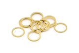 13mm Gold Plated Ring - 12 Gold Plated Circle Connectors, Rings (13x1x1mm) BS 1100 Q0186