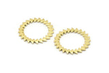 Brass Circle Blank, 4 Raw Brass Circle Blanks, Brass Round, Stamping Blanks, Findings (28x1.2mm) N1621