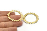 Brass Circle Blank, 2 Raw Brass Circle Blanks, Brass Round, Stamping Blanks, Findings (42x1.2mm) N1629