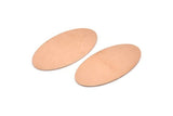 Copper Oval Blank, 8 Raw Copper, Copper Blanks, Copper Oval Blanks (35x19x0.80mm) M02181