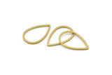 Brass Drop Connector, 50 Raw Brass Drop Connectors (14x22x1mm) Bs 1139