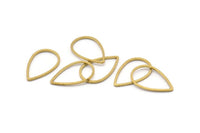 Brass Drop Connector, 50 Raw Brass Drop Connectors (14x22x1mm) Bs 1139