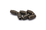 Brass Magnetic Clasp, 12 Antique Brass Magnetic Clasp For 4 Mm Leather Cord (13x7mm)   K210