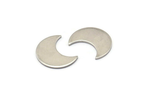 Steel Moon Blank, 50 Steel Moon Blanks, Stamping Blanks (15x8x0.70mm) M02233