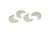 Steel Moon Blank, 50 Steel Moon Blanks, Stamping Blanks (15x8x0.70mm) M02233