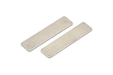 Steel Rectangle Blank, 12 Steel Rectangle Blanks, Stamping Blanks (40x10x0.70mm) M02235