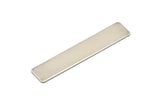 Steel Rectangle Blank, 12 Steel Rectangle Blanks, Stamping Blanks (50x10x0.70mm) M02237