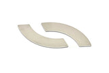 Steel Rectangle Blank, 12 Steel Rectangle Stamping Blanks (50x10x0.70mm) M02238