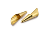Cone Bead Caps - 10 Raw Brass Cone Bead Caps (40mm) Bs 1303