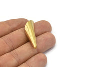 Cone Bead Caps - 10 Raw Brass Cone Bead Caps (40mm) Bs 1303