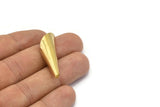Cone Bead Caps - 10 Raw Brass Cone Bead Caps (40mm) Bs 1303