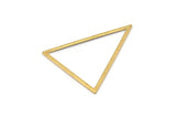 Brass Blank Triangles, 6 Raw Brass Triangles (39x39x31mm) Bs-1308