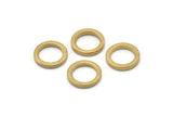 12 Raw Brass Circles (14x2x2mm) Bs 1346
