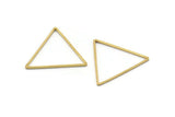 Raw Brass Triangle, 20 Raw Brass Triangles (27x27x27mm) BS 1334