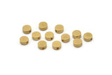 Round Spacer Bead, 50 Raw Brass Circle Industrial Spacer Bead, Findings (6x2.5mm) Bs-1329