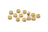 Round Spacer Bead, 50 Raw Brass Circle Industrial Spacer Bead, Findings (6x2.5mm) Bs-1329