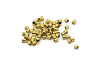 250 Raw Brass Tubes (3x3mm) Bs 1437