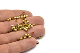 250 Raw Brass Tubes (3x3mm) Bs 1437