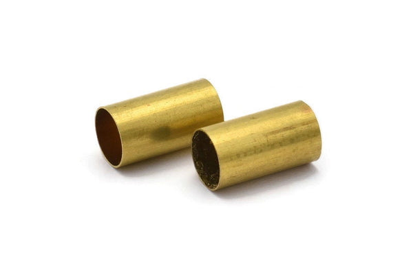 12 Raw Brass Tubes (10x18mm) Bs 1555