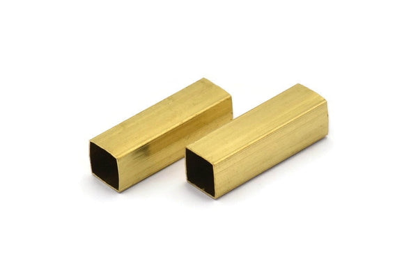 25 Raw Brass Square Tubes  (6x20mm) Bs 1625