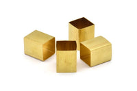 Geometric Spacer Beads, 12 Huge Raw Brass Square Tubes (16x20mm) Bs 1524
