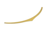 Brass Choker Findings - 3 Raw Brass Collar Findings With 2 Holes (145x0.80mm) Brass 406 D0085