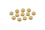 Brass Hexagon Blank, 50 Raw Brass Hexagon Blanks (5x2.25mm) D0127