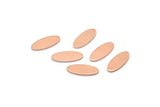 Copper Oval Blank, 100 Raw Copper, Copper Blanks, Tiny Copper Oval Blanks (12x5x0.80mm) M02110