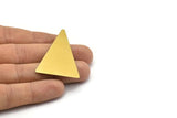 Brass Triangle Blank, 10 Raw Brass Triangle Blank Without (50x33mm) D0177