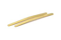 Bras Stamping Blank, Bar, 5 Raw Brass Bracelet Stamping Blanks ( 8x145x1mm) D0278