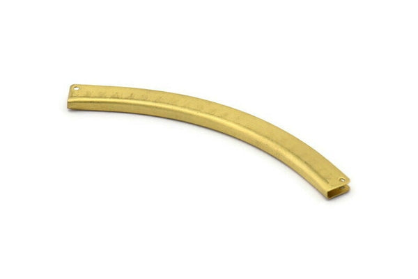 Brass Choker Pendant , 5 Raw Brass Pendants, Choker Findings with 4 Holes (100x9mm)   D0291